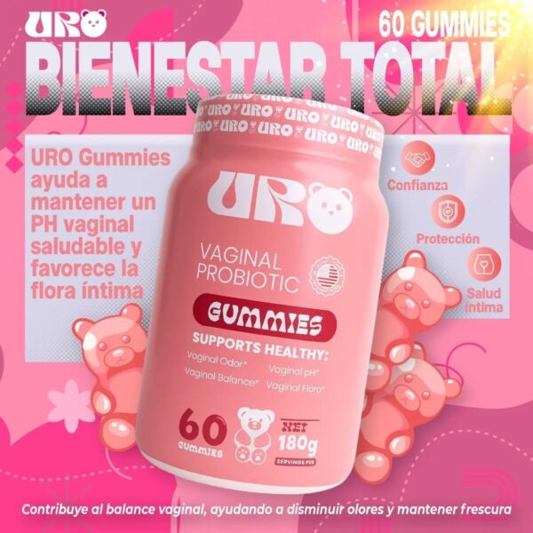 Uro Vaginal Probiotic Gummies x60