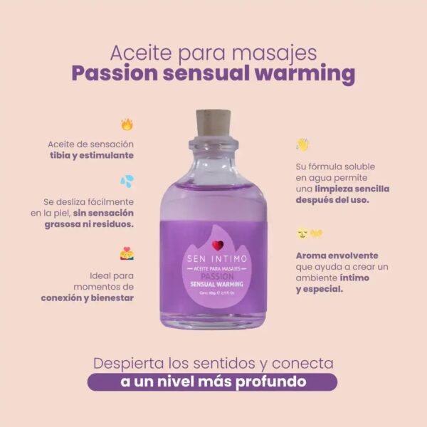 Aceite para masajes Passion Sensual Warming Sen Íntimo 60ml