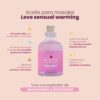 Aceite para masajes Love Sensual Warming Sen Íntimo 60ml