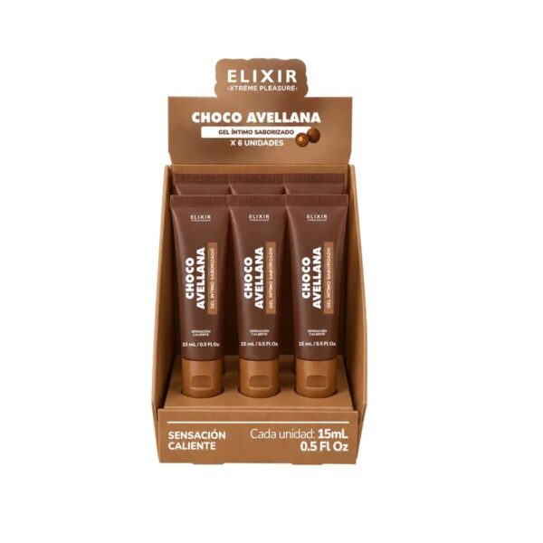 Gel Saborizado Choco Avellana Elixir x15ml