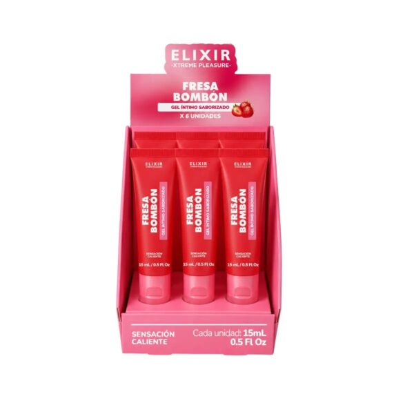 Gel Saborizado Fresa Bombon Elixir x15ml