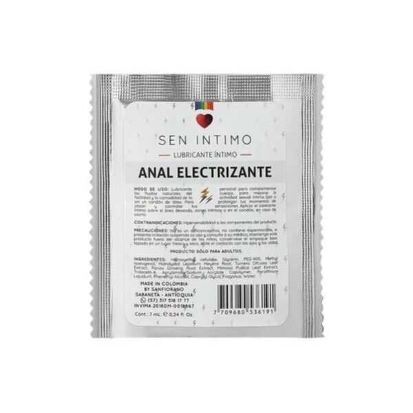 Sachet Lubricante Anal Electrizante Sen Íntimo 7ml